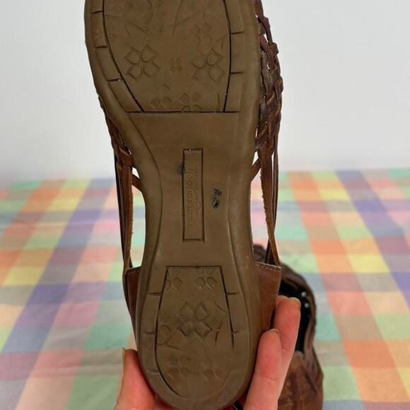 Naturalizer Braided Leather Slip-Ons - Brown, Size 8 - Picture 8 of 8